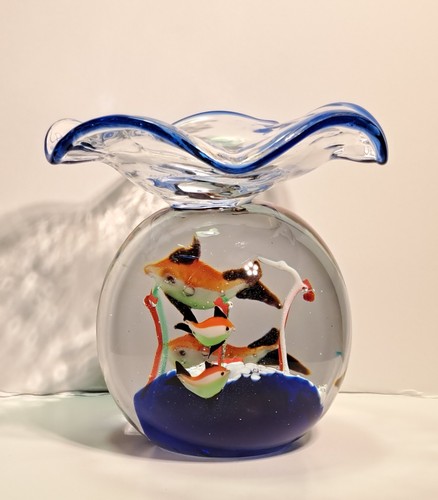 Vintage murano aquarium - vintage, fish