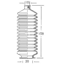 Renault Clio Mk1 Kangoo Steering Rack Gaiter 1991 SGK156