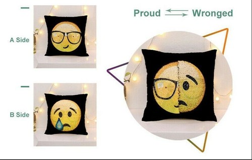 Emoji pillow case smiley face - pillow,
