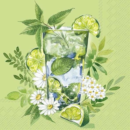 Ihr green cocktail paper - green, cocktail,