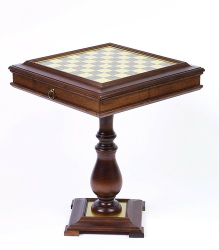 Table antique finished - , worm