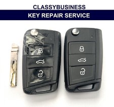 SEAT LEON 2012 2013 2014 2015 2016 2017 3 BUTTON CAR KEY FOB REPAIR FIX CASE