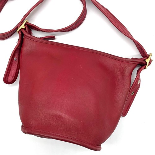 Vintage coach 9019 red leather - vintage,