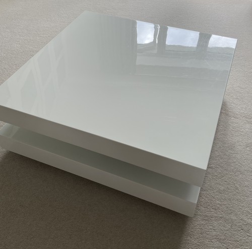 Square rotating coffee table - coffee,