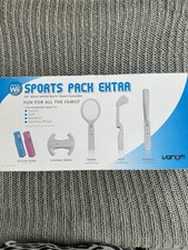 New Wii Sports Extra Pack Accessory Kit Tennis, Golf, Baseball, Steering Wheel