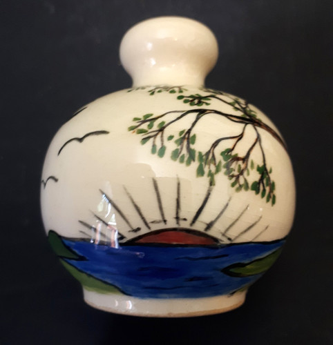 Vintage studio pottery salt - vintage,