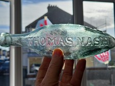 Thomas Nash 1870s Gravesend antique bottle, the father Nash, rare bottle.