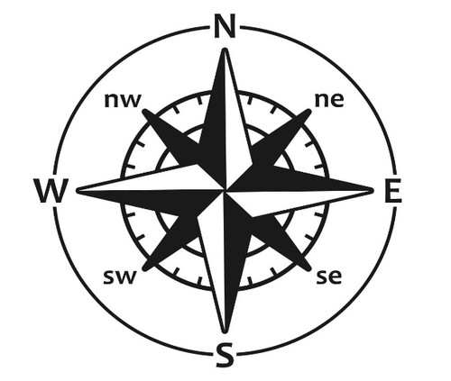 Compass hiking travel - compass, vinyl