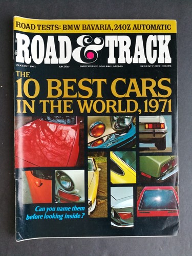 Road track august - 1971, 10