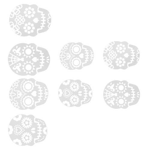 8pcs halloween hollow skull - 8pcs,