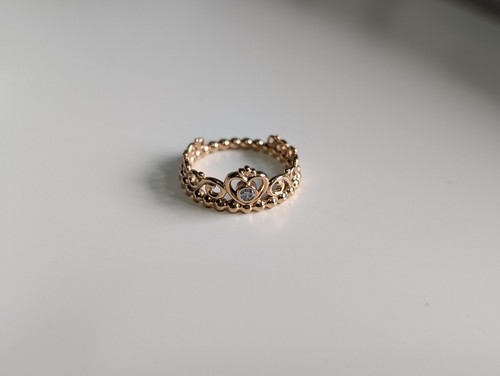Pandora rose gold tiara ring - rose,