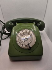 Vintage Green Rotary Telephone