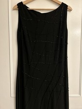 Long Black Evening Dress  With