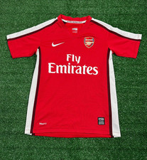 Arsenal FC Nike 2009 Red Home T-Shirt | Child Boys 10 Years Football Top Kit