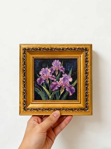 Purple iris flowers - purple,