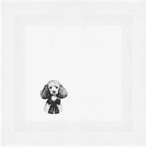 Vintage poodle portrait - poodle, portrait'