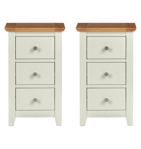 Bedside table oak off white - bedside,