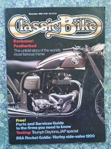 Classic bike magazine - bike, 1984
