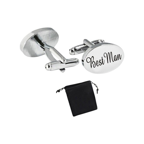 Men wedding cufflinks silver - men's,
