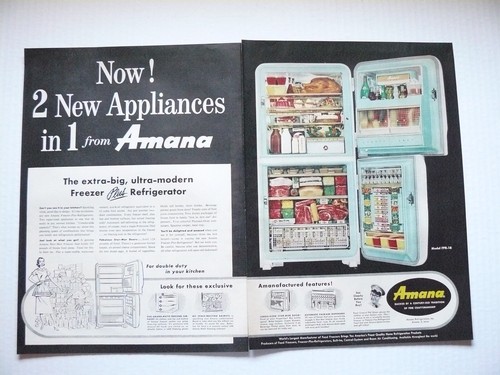 1956 amana refrigerator - amana,