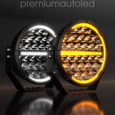 3" 5" 7" 9"  Full Led Driving Spotlight Spotlamp + Side Light 12V 24V E-Approved