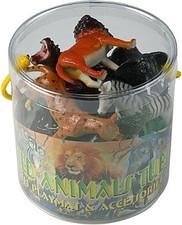 Plastic Wild Zoo Yard Animals