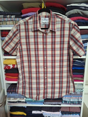 Ss158 levi red plaid cowboy - red,