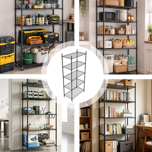 Wire shelving rack - rack, 5/4