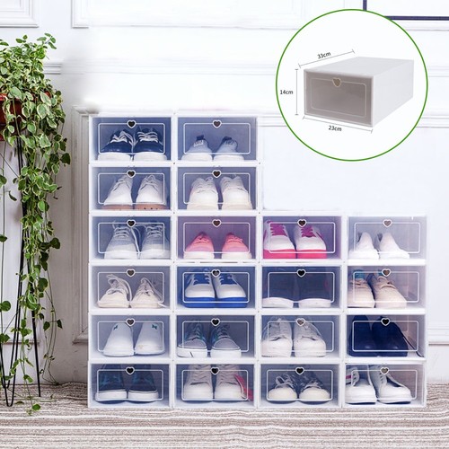 20x white plastic shoe - plastic,