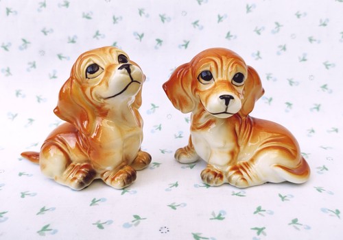 Vintage 1970s pair dog - vintage,