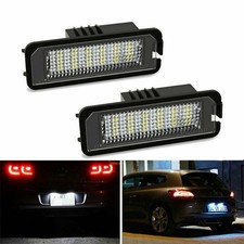 2x LED Number License Plate Light For VW GOLF MK4 MK5 MK6 PASSAT EOS ERROR FREE