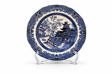 Burleigh blue willow plate - blue,