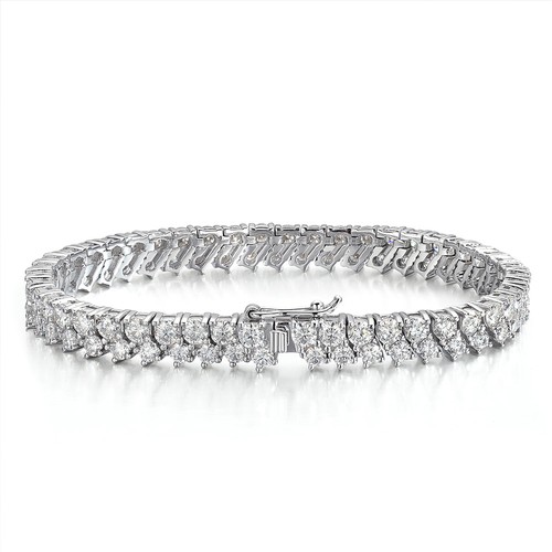 Round cut real moissanite - round,