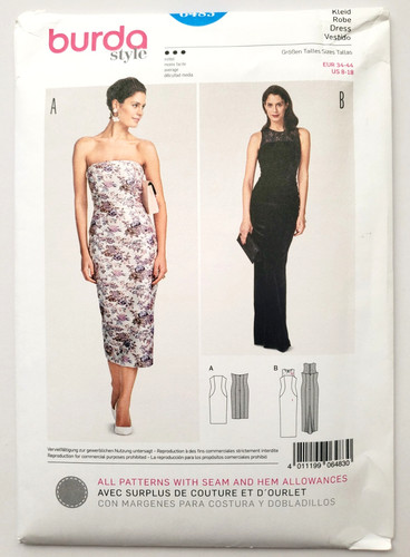 Burda pattern 6483 strapless - burda,