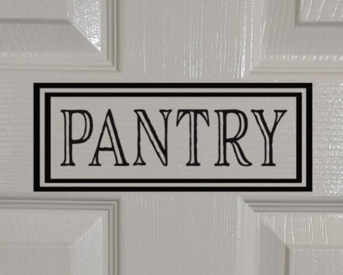 Pantry door decal matt vinyl - pantry,