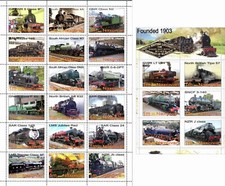 Stamp sheet+block North