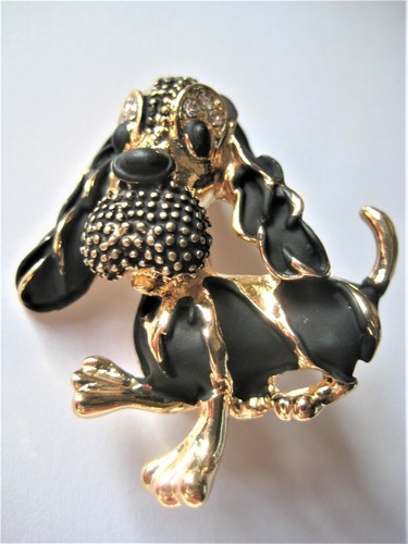 Basset hound brooch - basset, dog