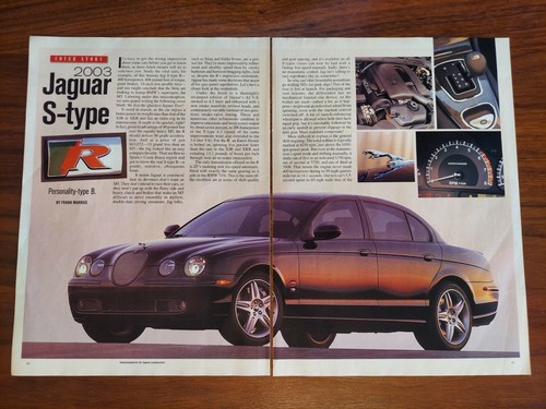 Jaguar 2003 type magazine - s-type,