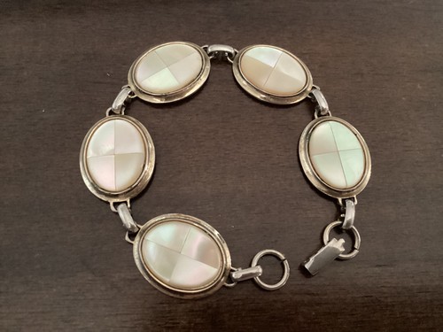 Vintage mother pearl oval - mother, of