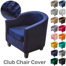 Plush Velvet Tub Chair Covers