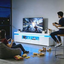 200cm High Gloss White TV