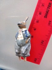 Whiskers Rabbit 1930s Cadbury’s Cococub Collectable Lead Toy Figurine Damage 