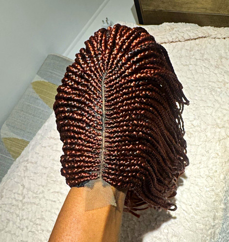 Women braided wig medium - braided,