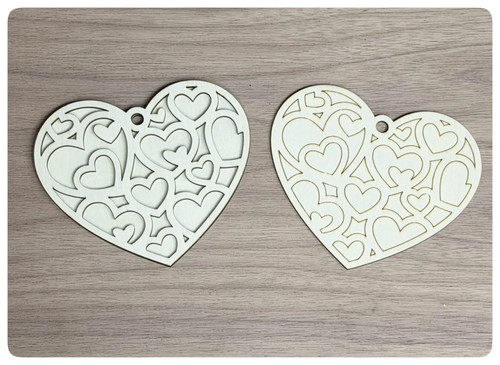 Heart ornament unfinished - heart,