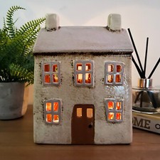 Cream Cottage House Candle