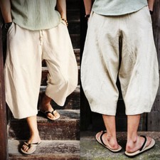Mens Casual Cotton Linen
