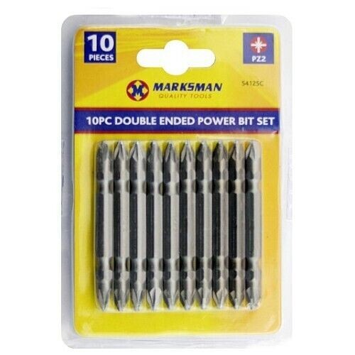 10pc double ended power bit - double,