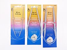 Circular Knitting Needles Pony Classic Fixed- 40cm, 60cm, 80cm, 100cm