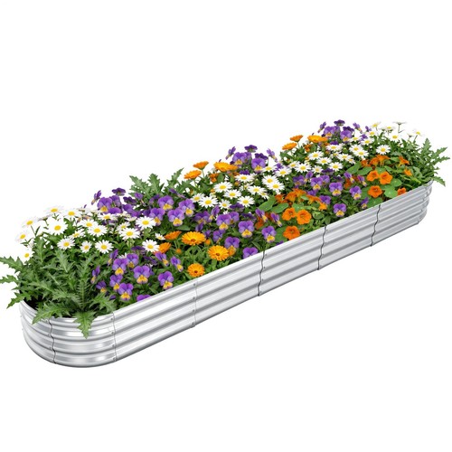Galvanised steel raised garden - raised,