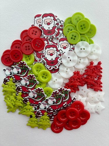 100 christmas buttons for - christmas,